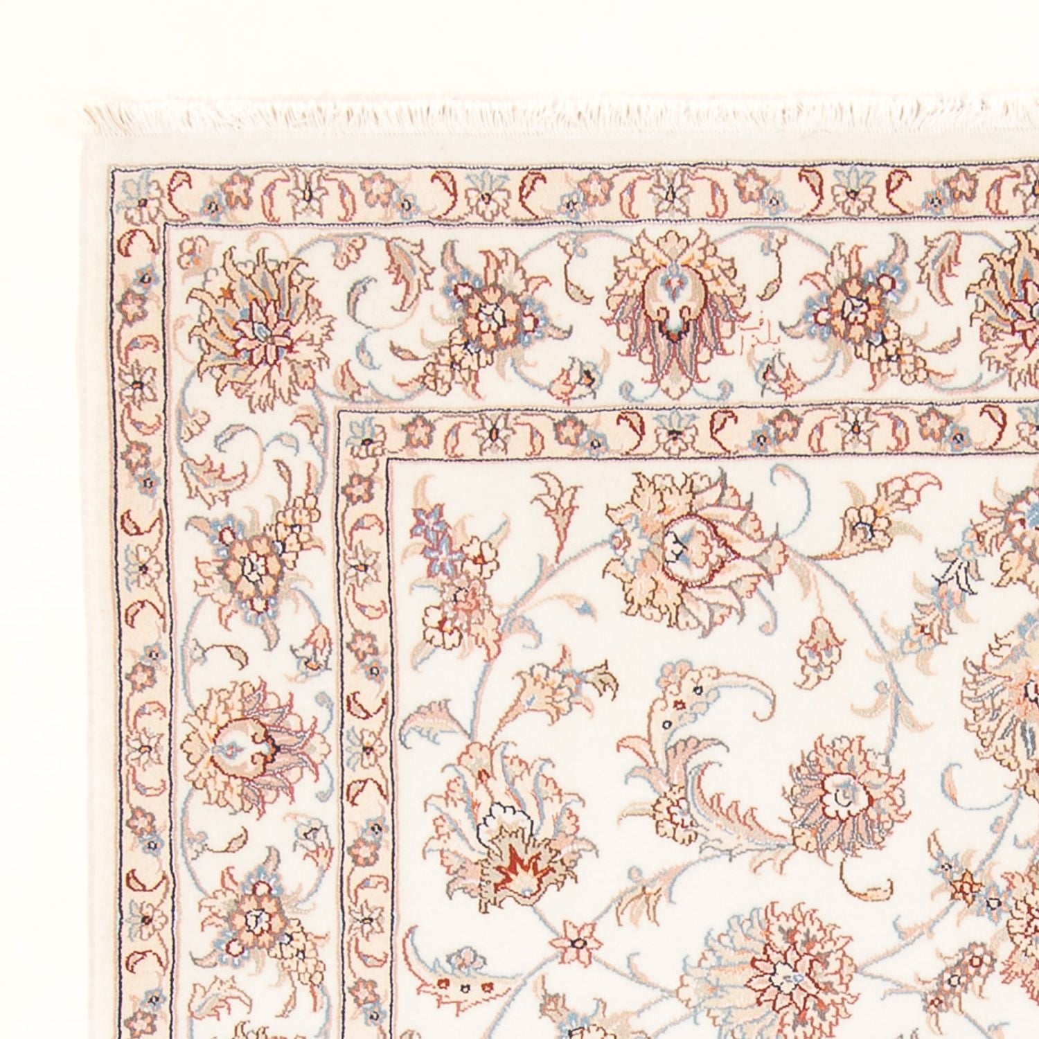 Persisk tæppe - Tabriz - Royal - 201 x 150 cm - creme