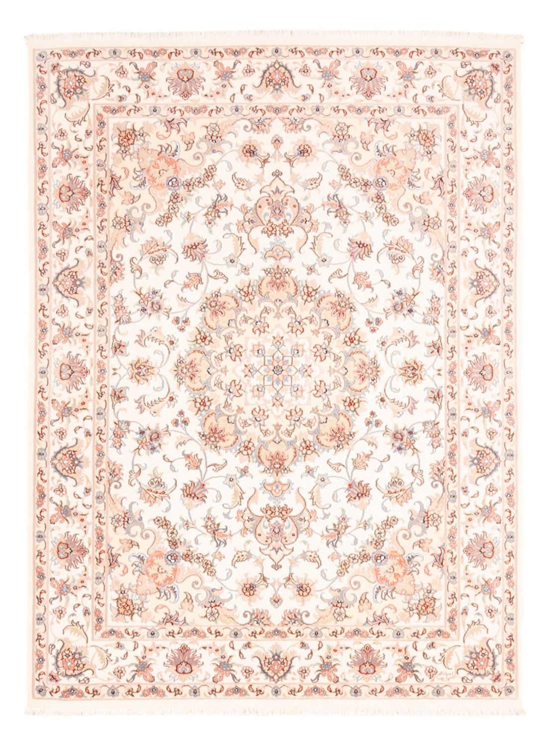 Persisk tæppe - Tabriz - 203 x 150 cm - creme