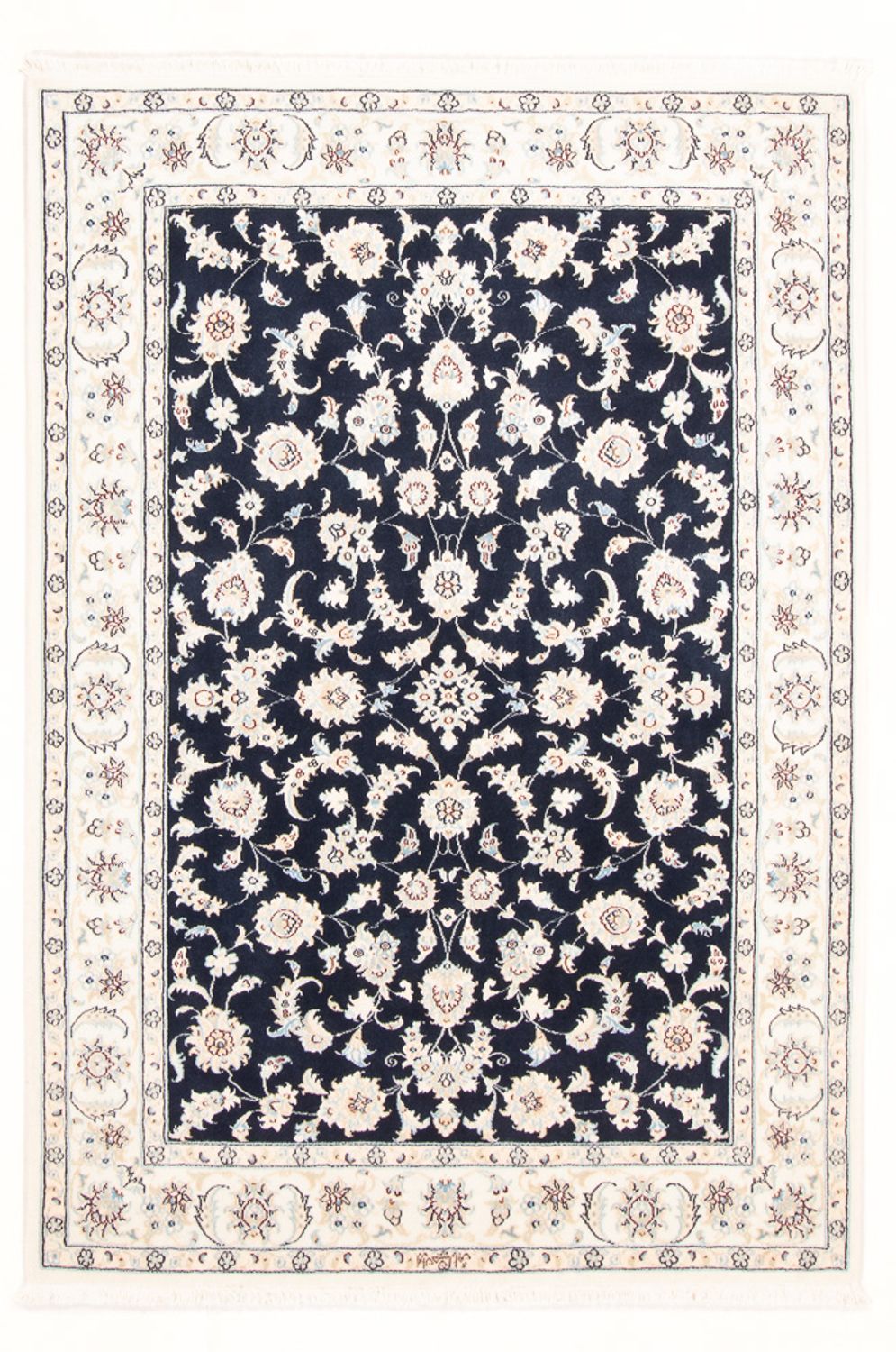 Persisk tæppe - Nain - Royal - 175 x 120 cm - mørkeblå