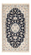 Persisk tæppe - Nain - Premium - 138 x 82 cm - mørkeblå