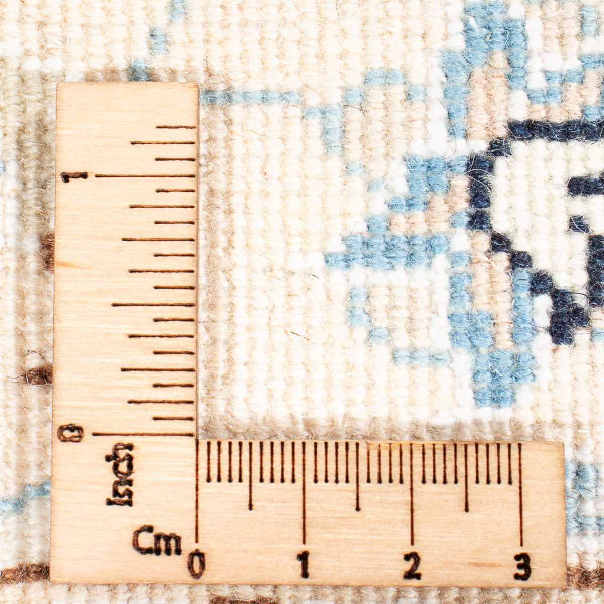 Persisk tæppe - Nain - Premium - 138 x 82 cm - mørkeblå