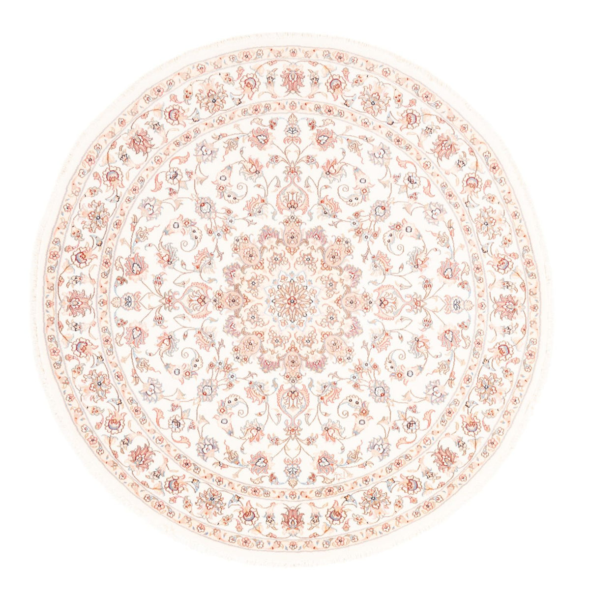 Persisk tæppe - Tabriz rundt  - 157 x 151 cm - creme