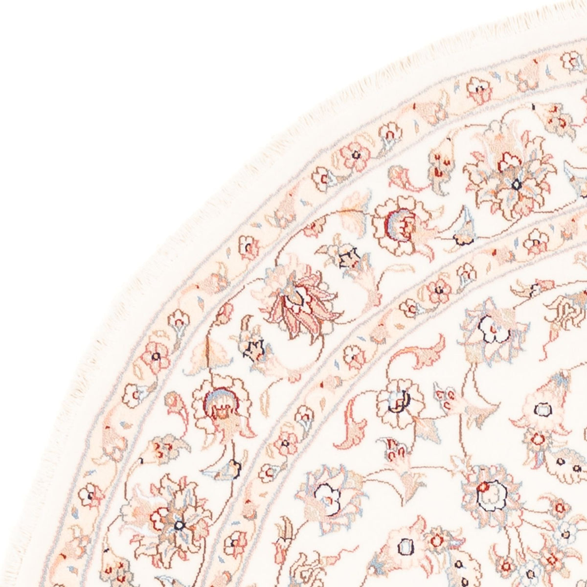 Persisk tæppe - Tabriz rundt  - 157 x 151 cm - creme