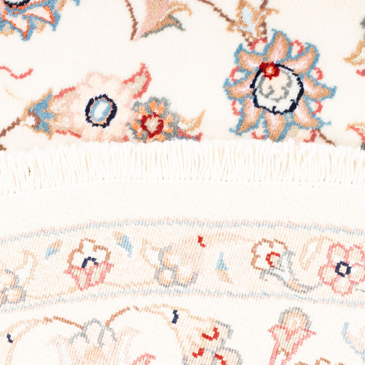 Persisk tæppe - Tabriz rundt  - 157 x 151 cm - creme