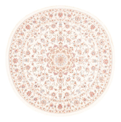 Persisk tæppe - Tabriz rundt  - 154 x 147 cm - creme