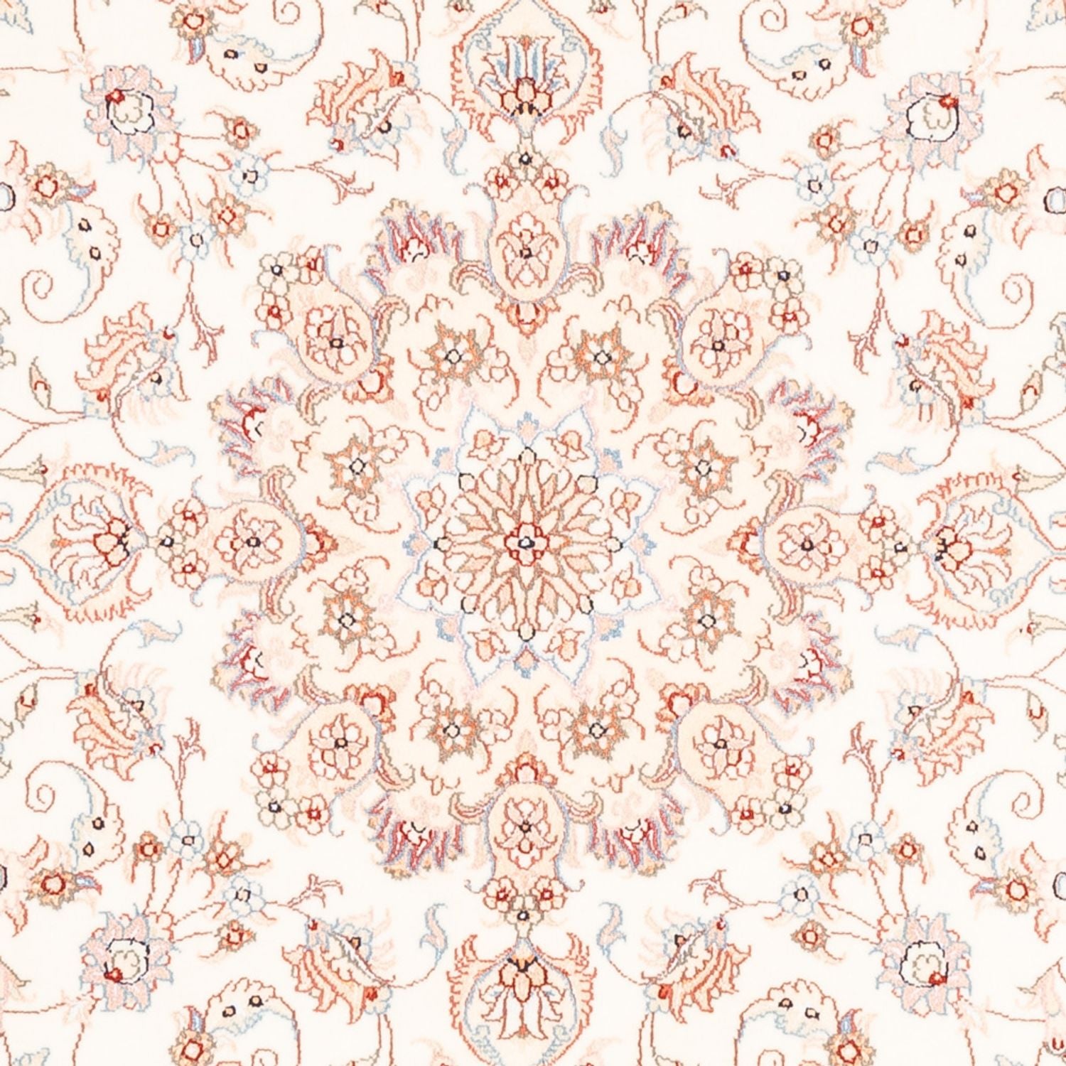 Persisk tæppe - Tabriz rundt  - 154 x 147 cm - creme