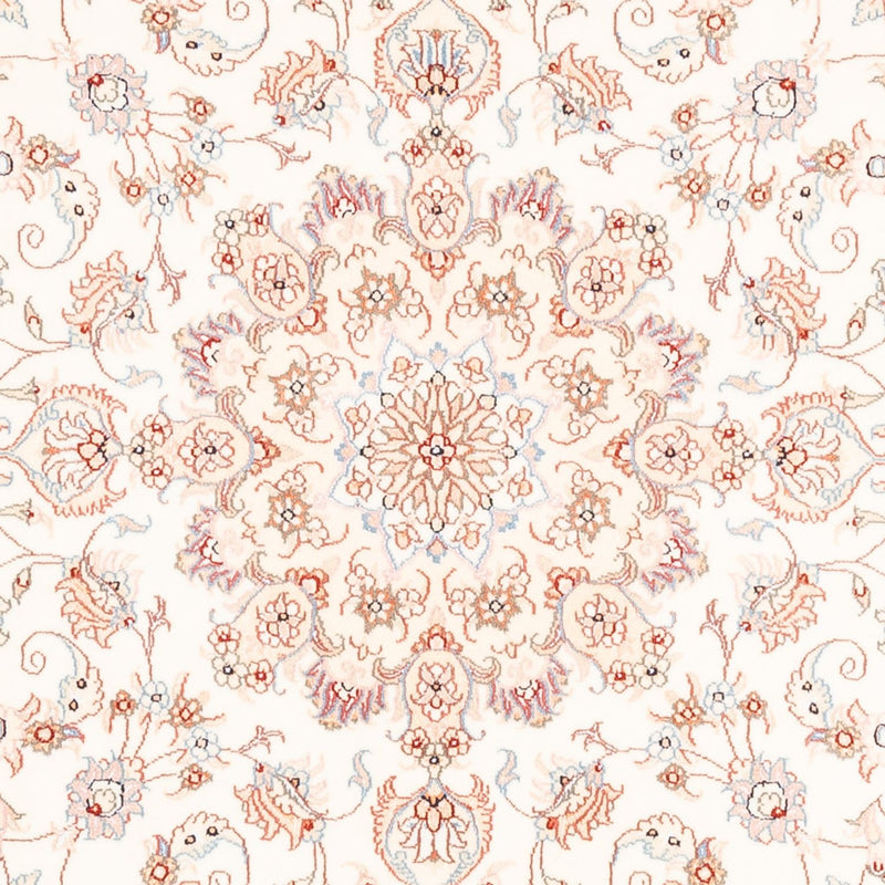 Persisk tæppe - Tabriz rundt  - 154 x 147 cm - creme