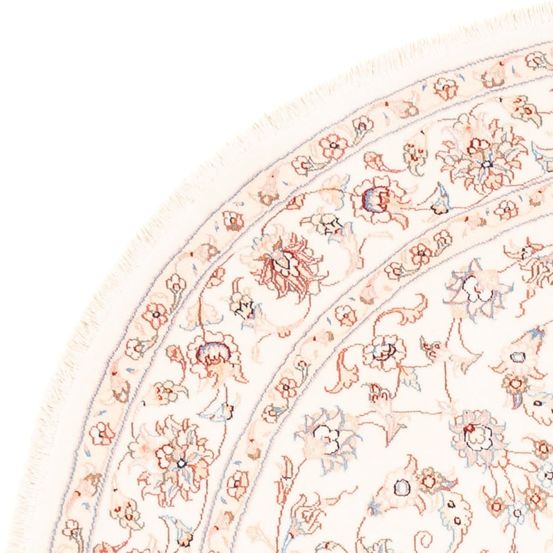 Persisk tæppe - Tabriz rundt  - 154 x 147 cm - creme