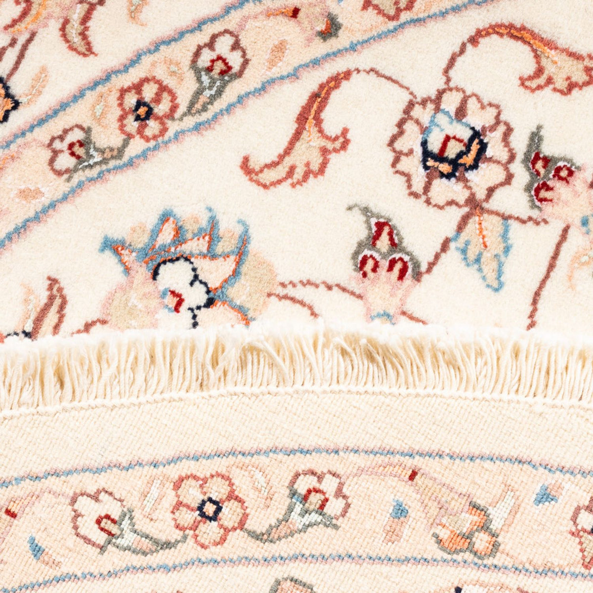 Persisk tæppe - Tabriz rundt  - 154 x 147 cm - creme