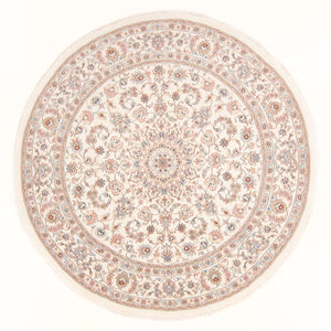 Persisk tæppe - Tabriz - Royal rundt  - 197 x 194 cm - creme