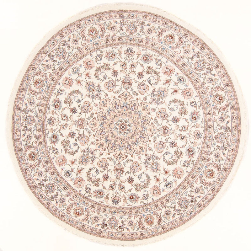 Persisk tæppe - Tabriz - Royal rundt  - 202 x 196 cm - creme