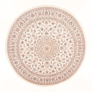 Persisk tæppe - Tabriz - Royal rundt  - 250 x 250 cm - creme