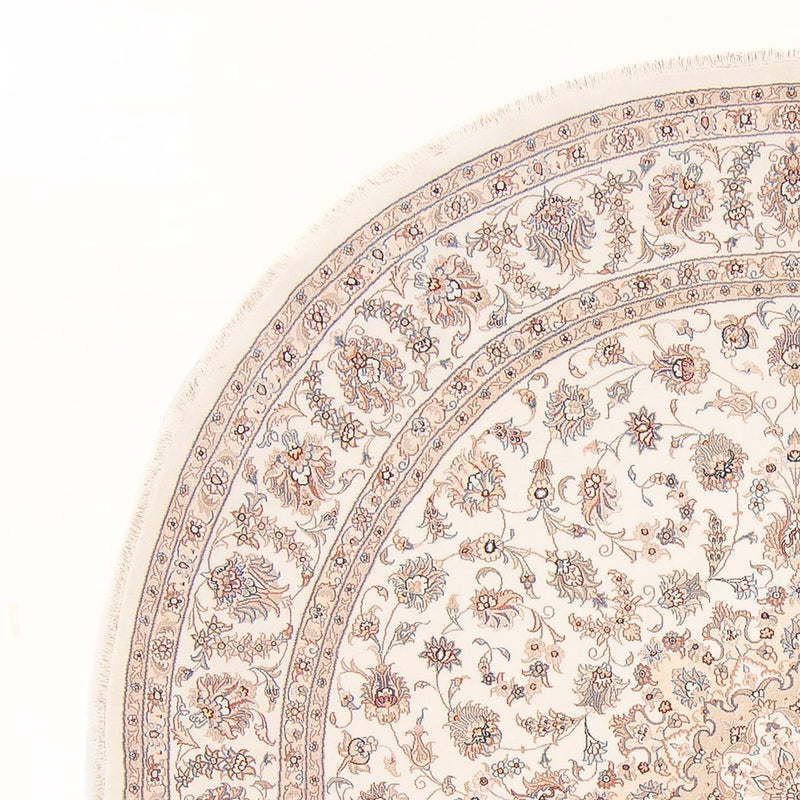 Persisk tæppe - Tabriz - Royal rundt  - 250 x 250 cm - creme