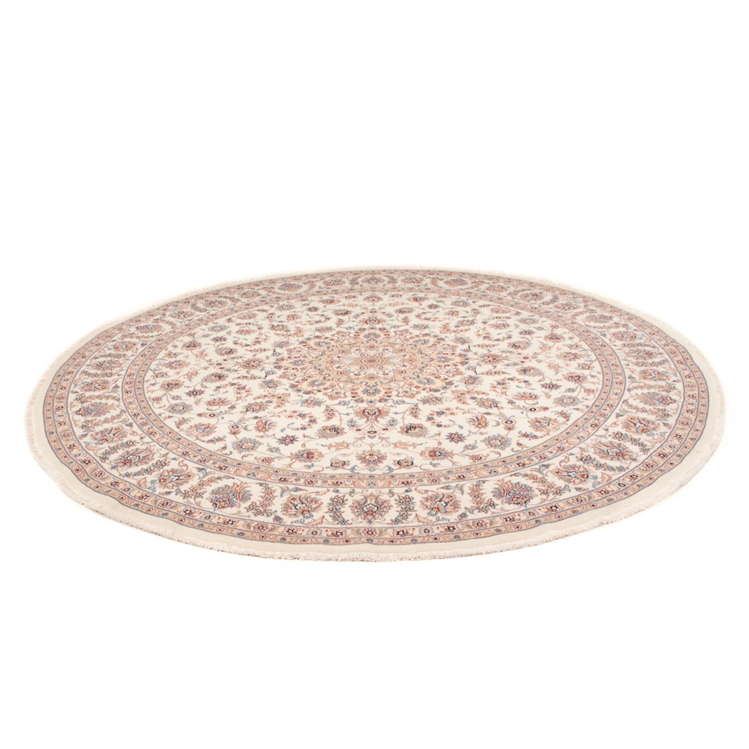 Persisk tæppe - Tabriz - Royal rundt  - 250 x 250 cm - creme