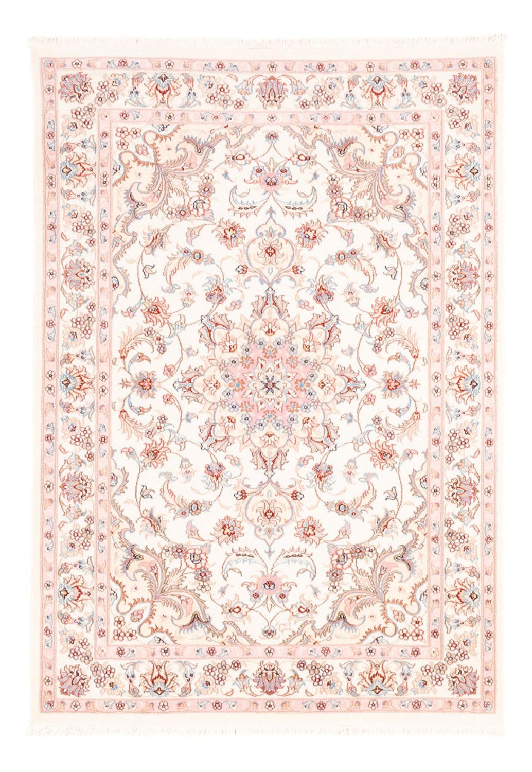 Persisk tæppe - Tabriz - 154 x 108 cm - creme
