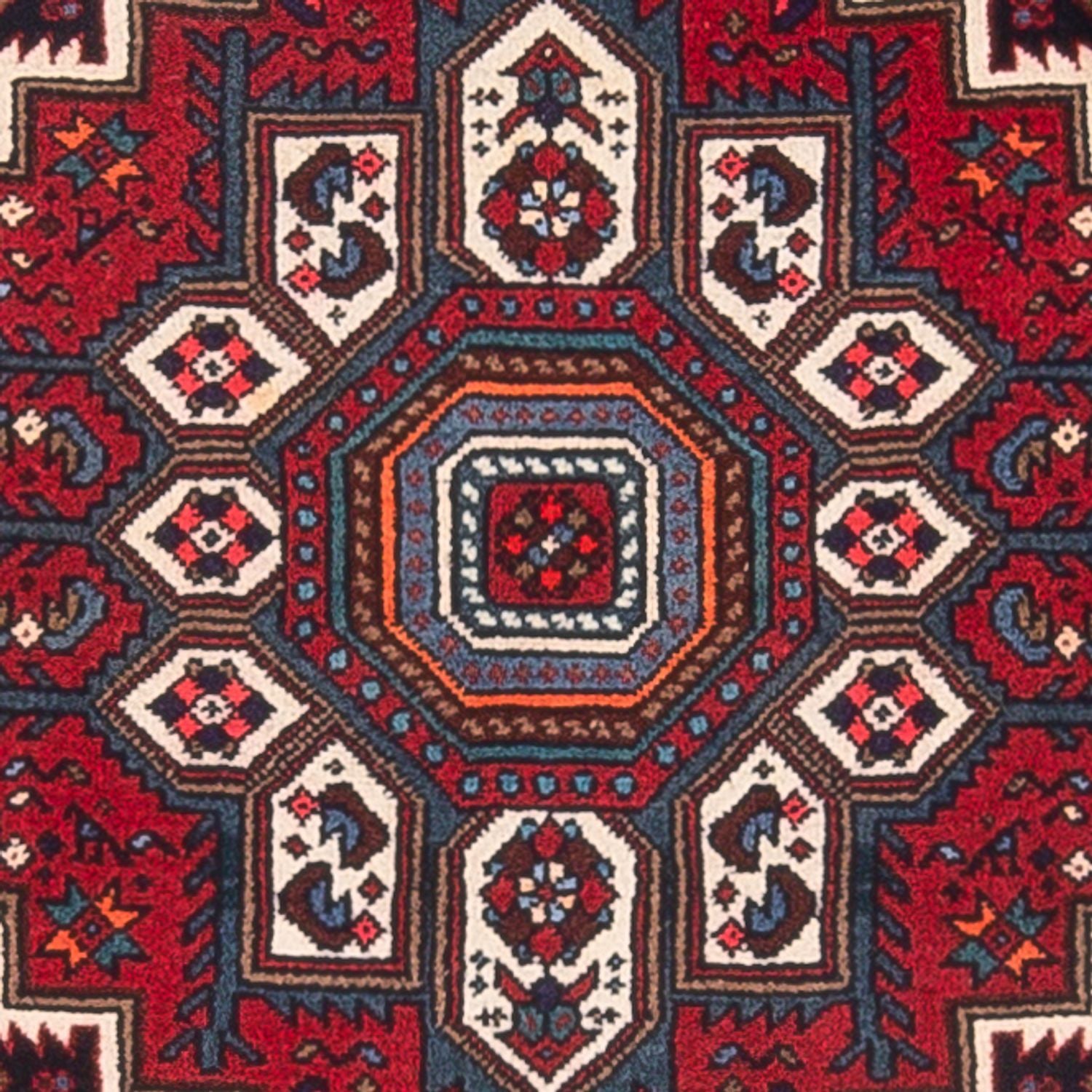 Persisk tæppe - Nomadisk - 109 x 72 cm - rød
