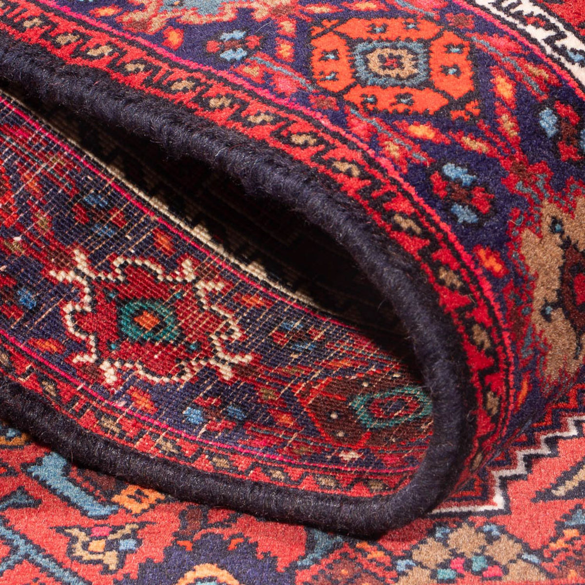 Persisk tæppe - Nomadisk - 109 x 72 cm - rød