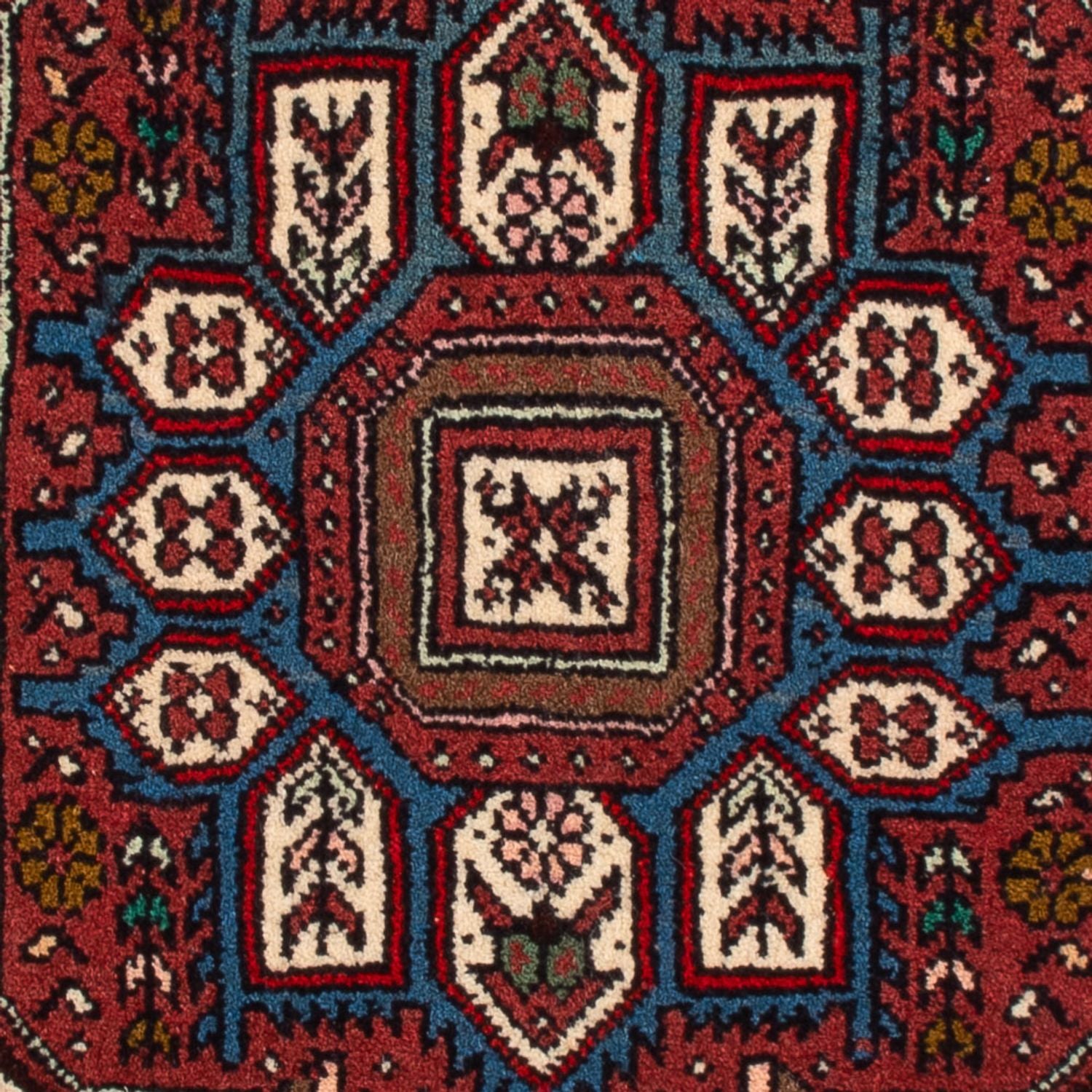 Persisk tæppe - Nomadisk - 77 x 50 cm - rød