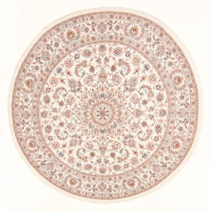 Persisk tæppe - Tabriz - Royal rundt  - 200 x 200 cm - creme