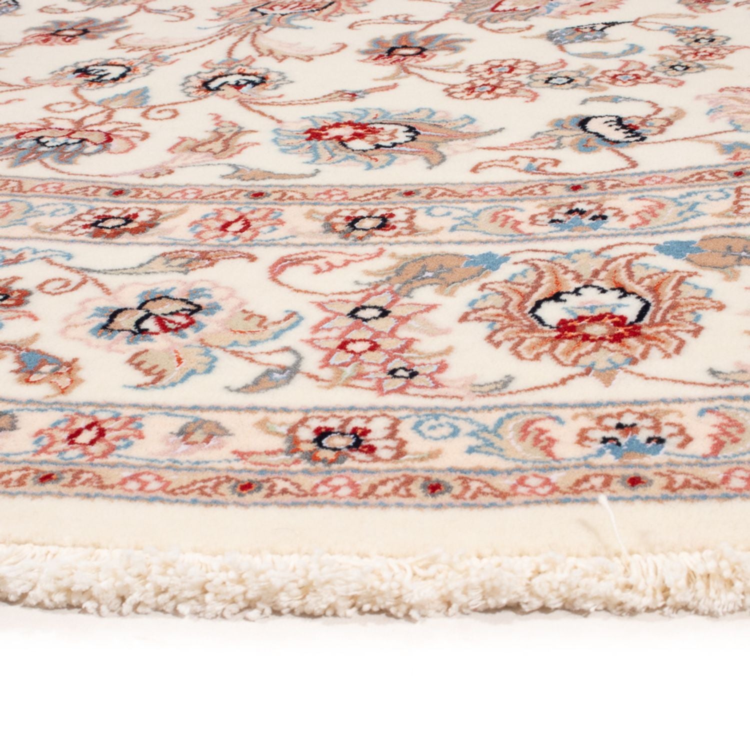 Persisk tæppe - Tabriz - Royal rundt  - 200 x 200 cm - creme