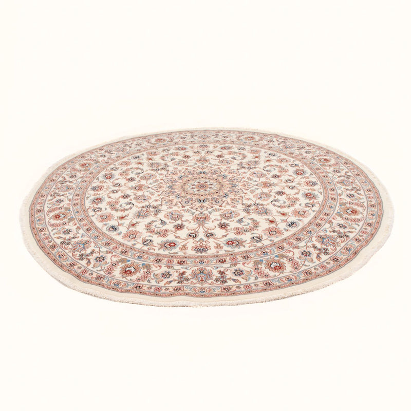 Persisk tæppe - Tabriz - Royal rundt  - 200 x 200 cm - creme