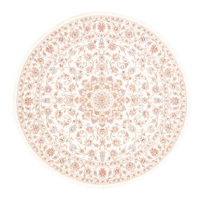 Persisk tæppe - Tabriz rundt  - 150 x 150 cm - creme