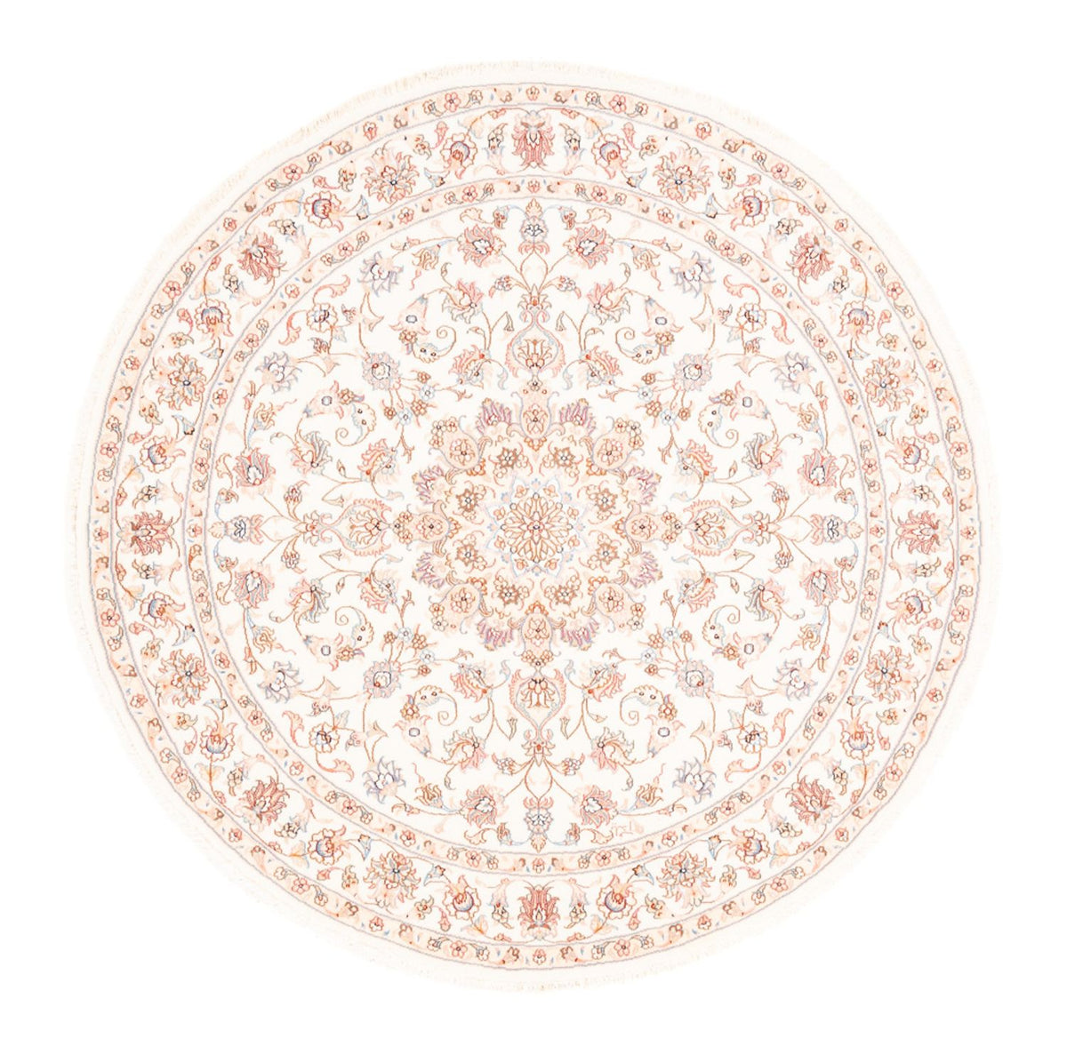Persisk tæppe - Tabriz rundt  - 150 x 150 cm - creme
