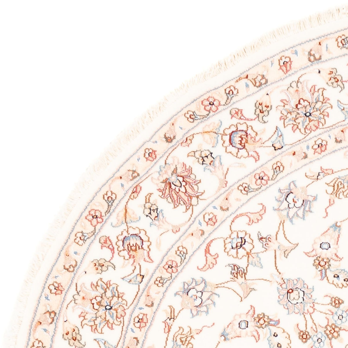 Persisk tæppe - Tabriz rundt  - 150 x 150 cm - creme