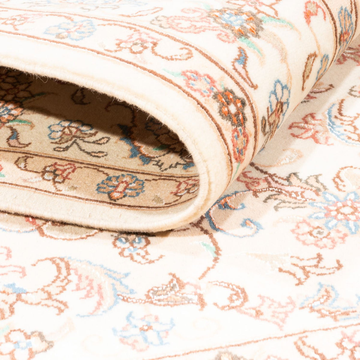 Persisk tæppe - Tabriz - 195 x 150 cm - creme