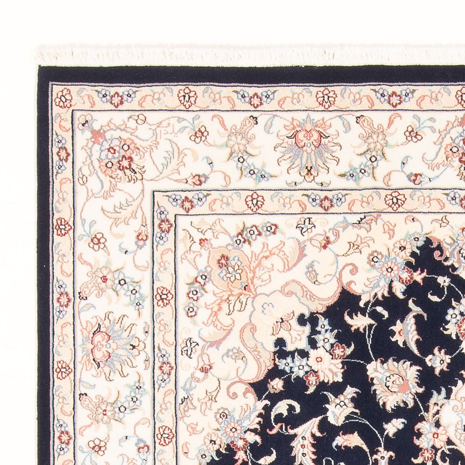 Persisk tæppe - Tabriz - Royal - 200 x 149 cm - mørkeblå