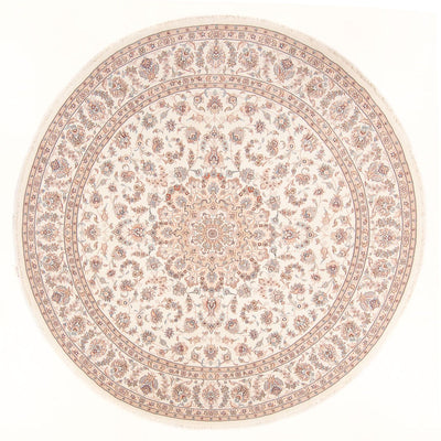 Persisk tæppe - Tabriz - Royal rundt  - 248 x 248 cm - creme