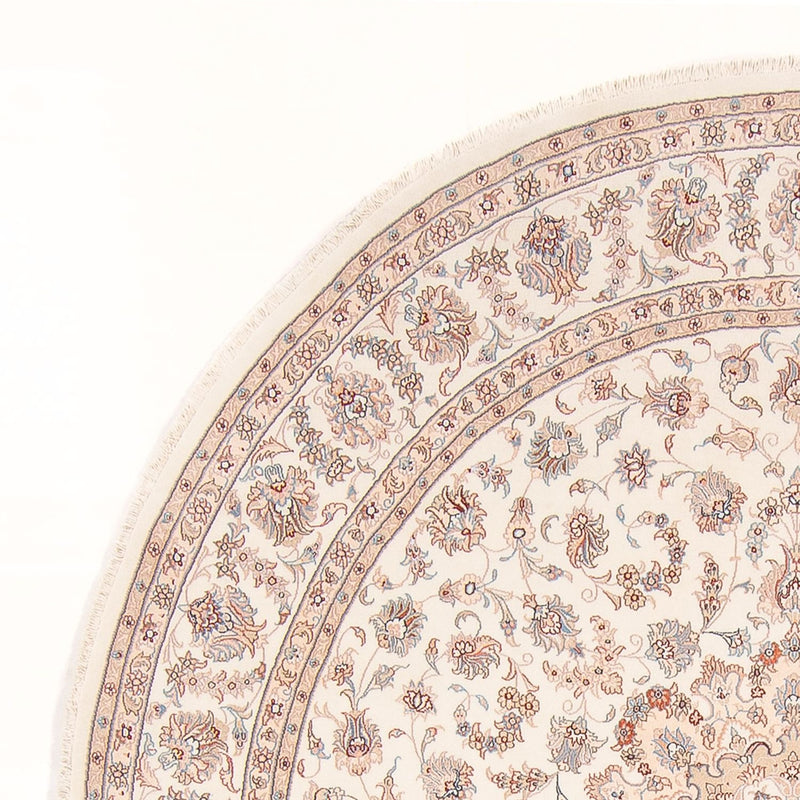 Persisk tæppe - Tabriz - Royal rundt  - 248 x 248 cm - creme