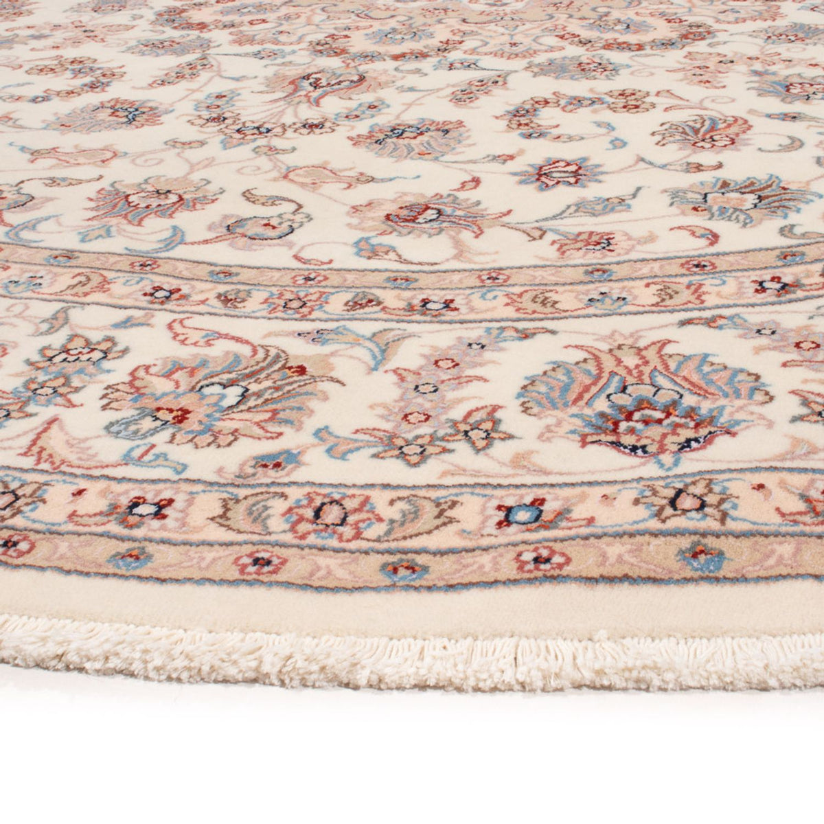 Persisk tæppe - Tabriz - Royal rundt  - 248 x 248 cm - creme