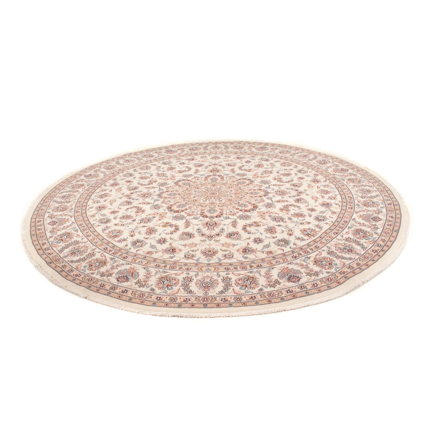 Persisk tæppe - Tabriz - Royal rundt  - 248 x 248 cm - creme