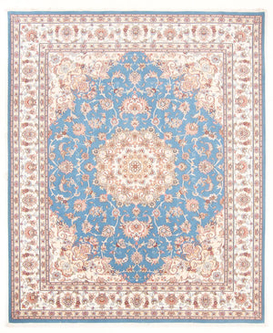 Persisk tæppe - Tabriz - Royal - 251 x 200 cm - lyseblå