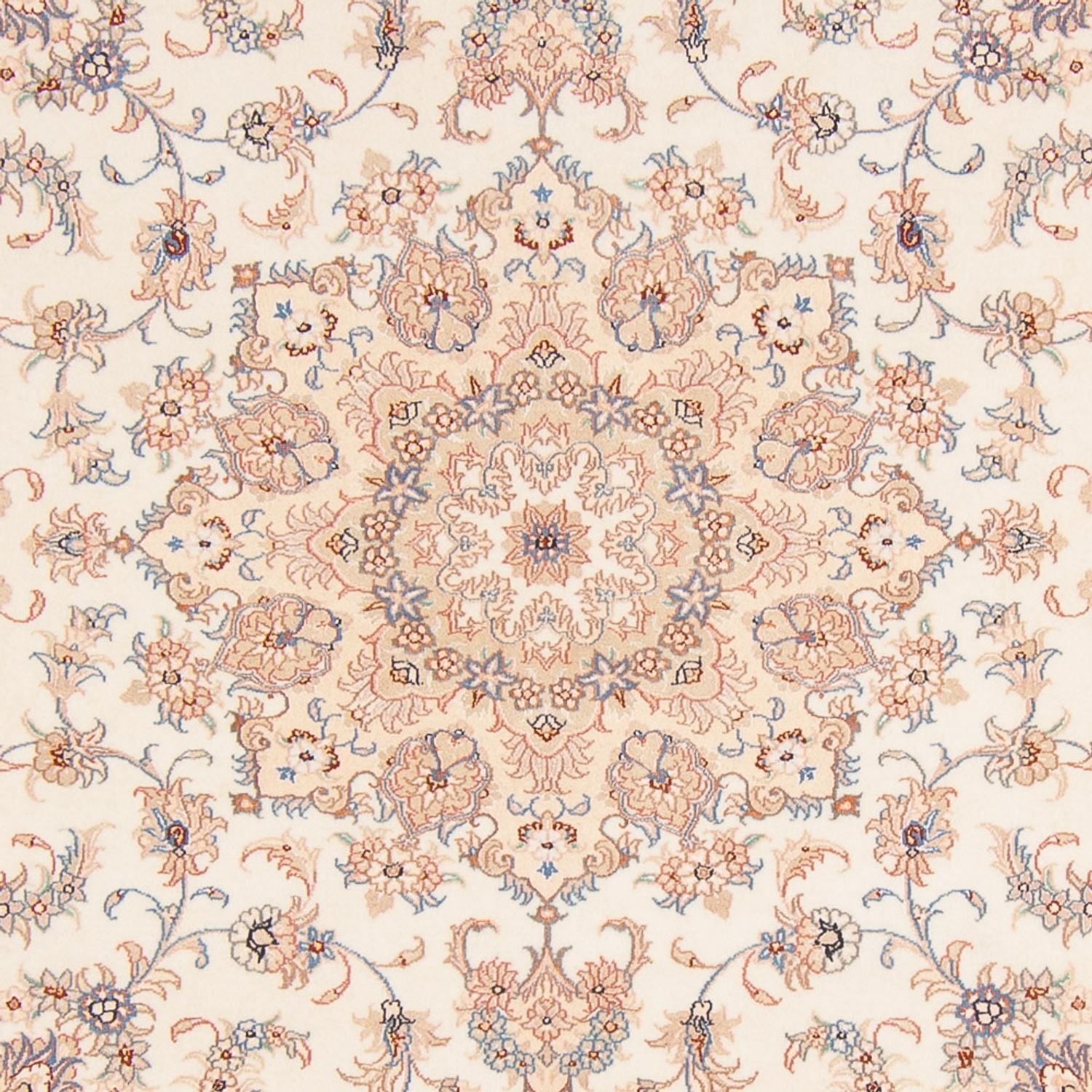 Persisk tæppe - Tabriz - Royal firkantet  - 211 x 198 cm - creme