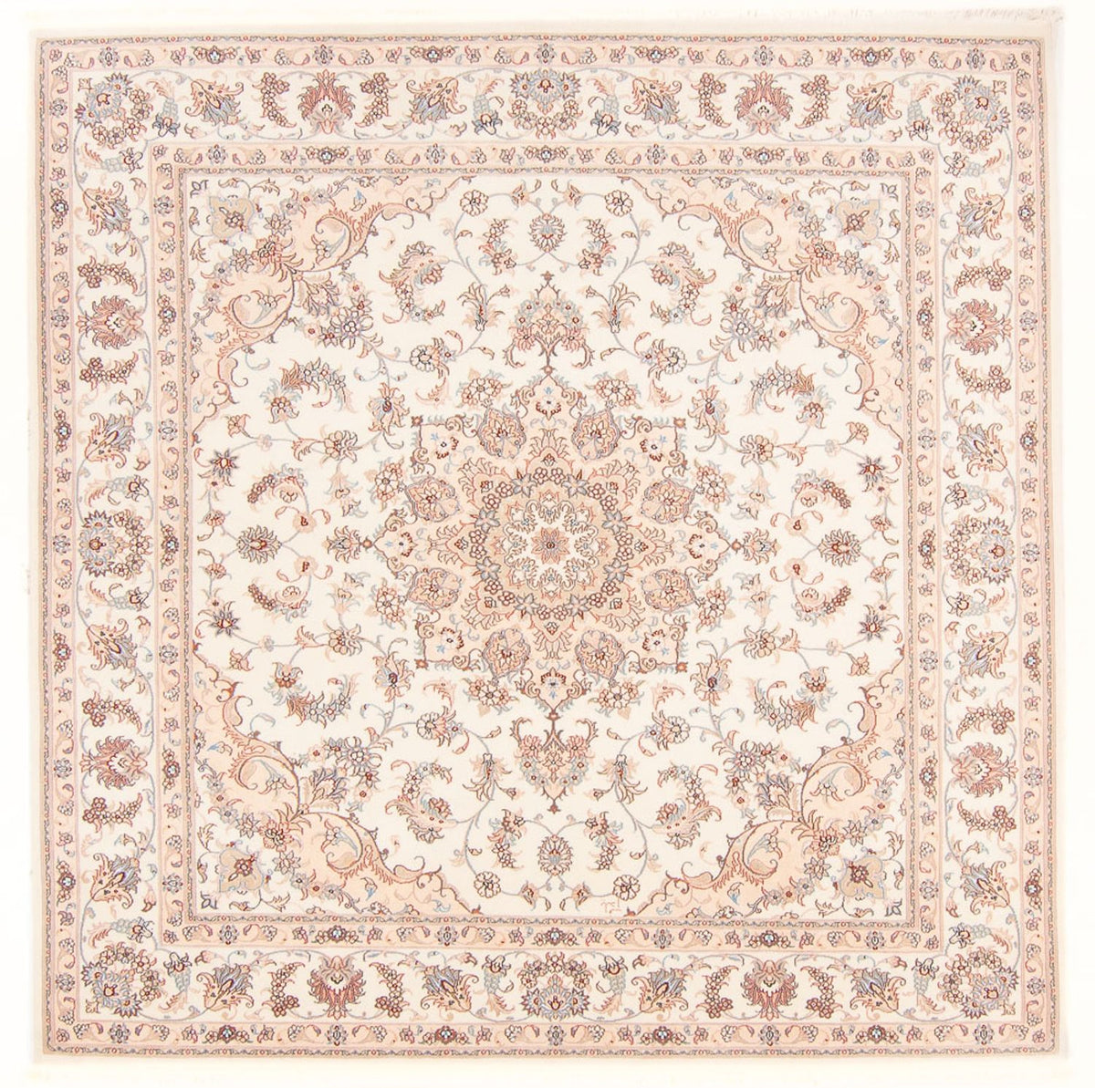 Persisk tæppe - Tabriz - Royal firkantet  - 208 x 197 cm - creme