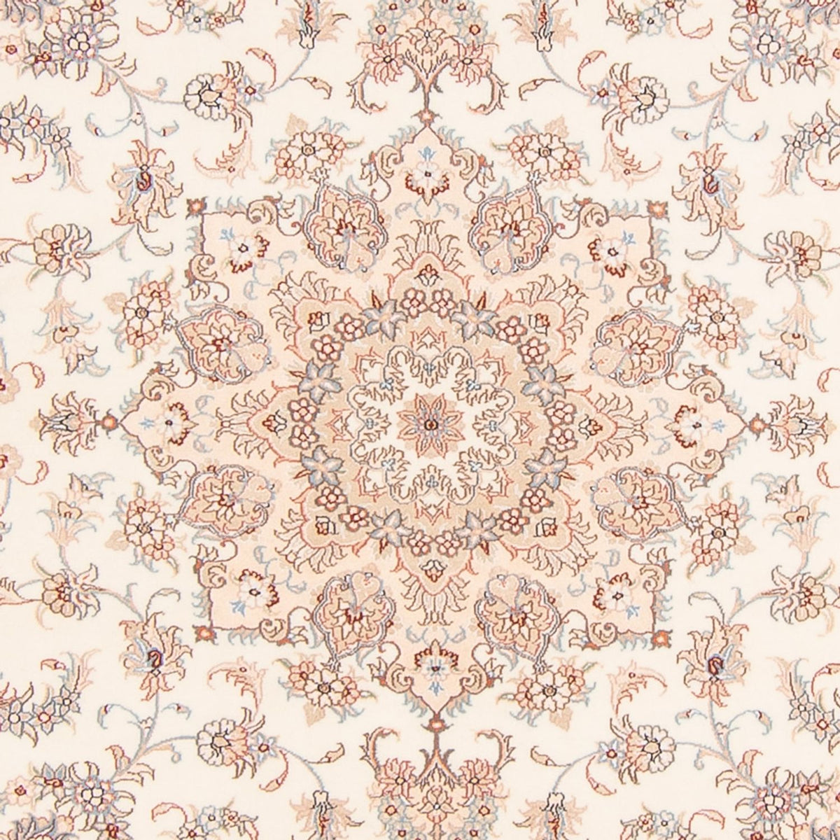 Persisk tæppe - Tabriz - Royal firkantet  - 208 x 197 cm - creme