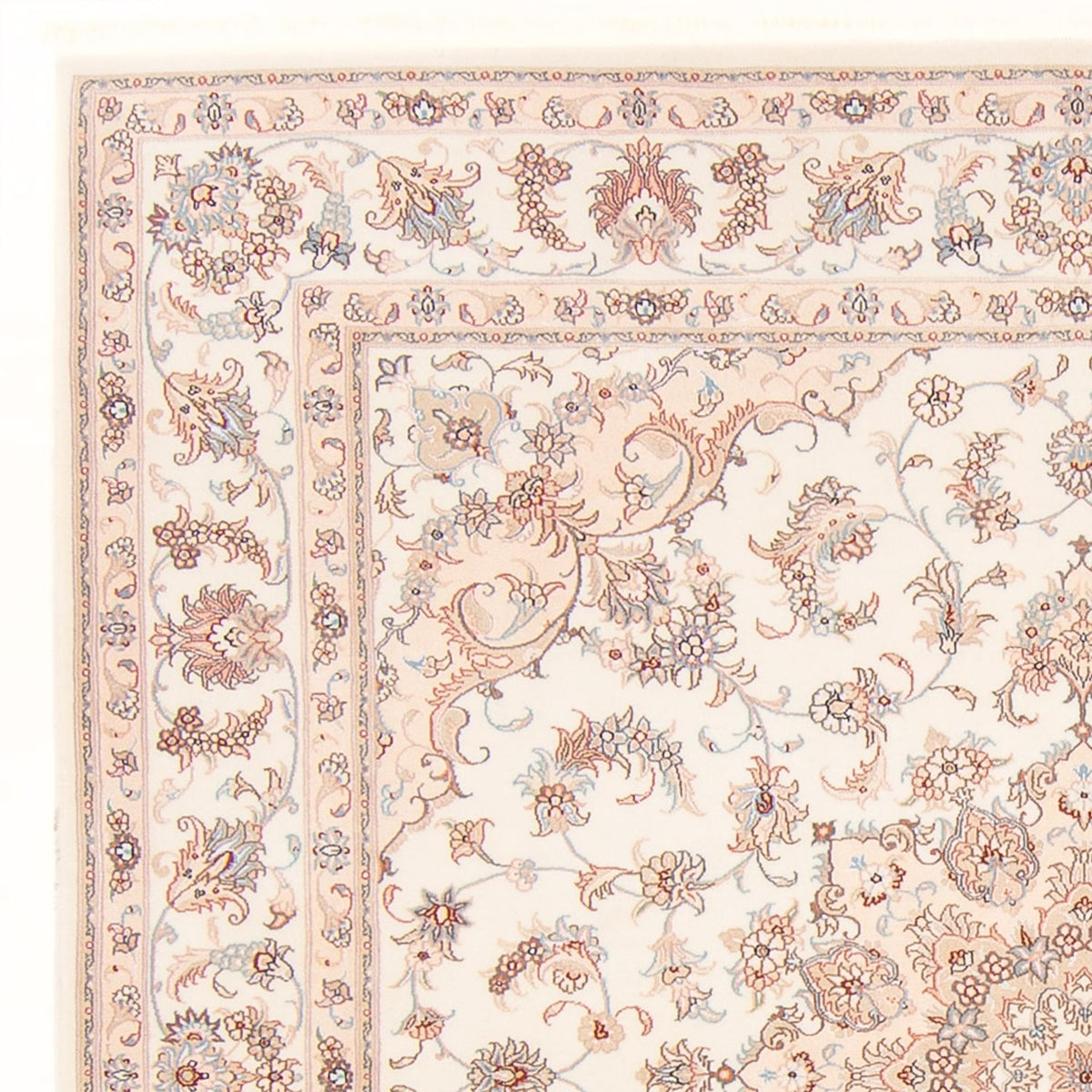 Persisk tæppe - Tabriz - Royal firkantet  - 208 x 197 cm - creme