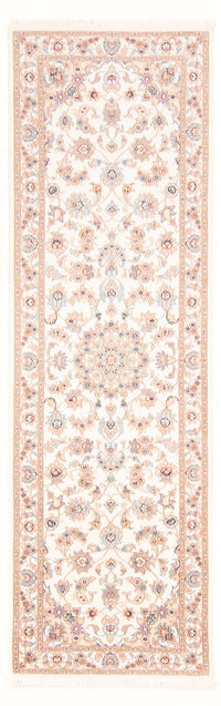 Løber Persisk tæppe - Tabriz - Royal - 254 x 81 cm - creme