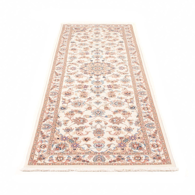 Løber Persisk tæppe - Tabriz - Royal - 254 x 81 cm - creme