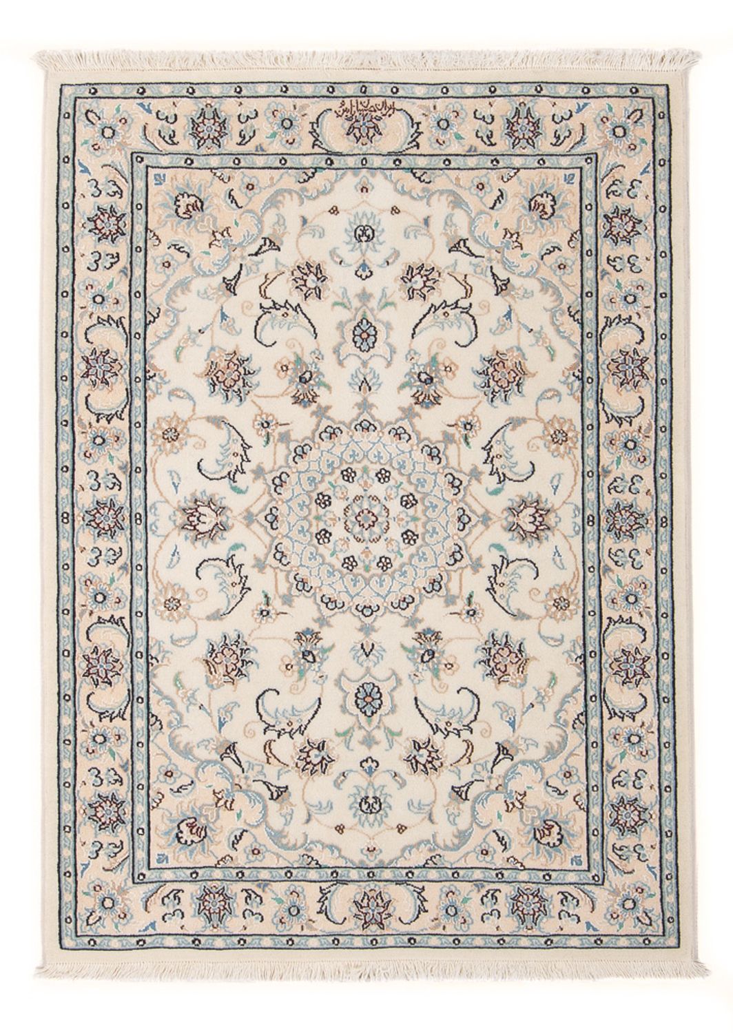 Persisk tæppe - Nain - Premium - 120 x 80 cm - creme