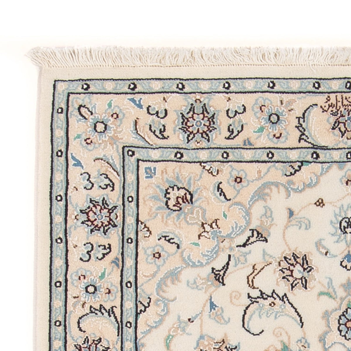 Persisk tæppe - Nain - Premium - 120 x 80 cm - creme