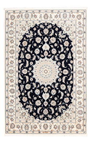 Persisk tæppe - Nain - Premium - 176 x 119 cm - mørkeblå
