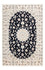 Persisk tæppe - Nain - Premium - 176 x 119 cm - mørkeblå