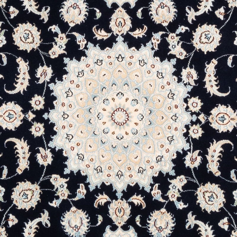Persisk tæppe - Nain - Premium - 176 x 119 cm - mørkeblå