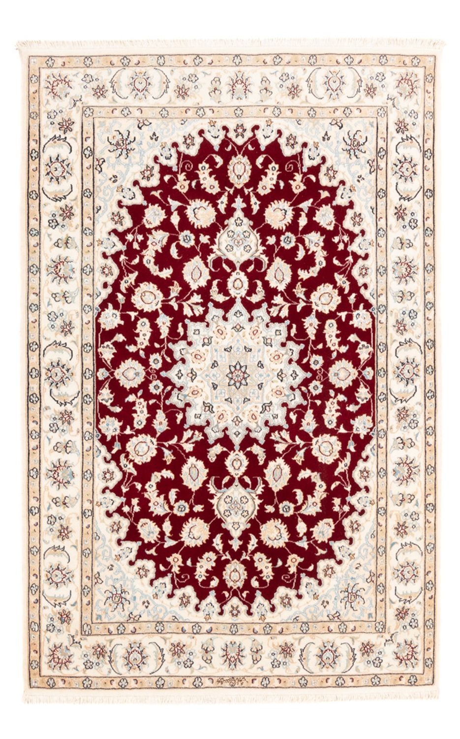 Persisk tæppe - Nain - Premium - 178 x 122 cm - rød