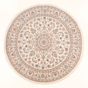 Persisk tæppe - Tabriz - Royal rundt  - 199 x 197 cm - creme