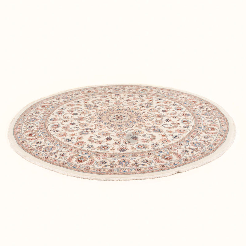Persisk tæppe - Tabriz - Royal rundt  - 199 x 197 cm - creme