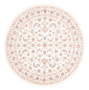 Persisk tæppe - Tabriz rundt  - 152 x 146 cm - creme